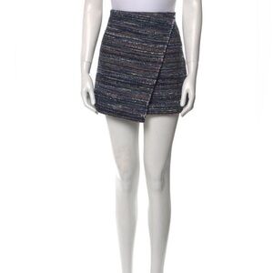 Diane Von Furstenberg Womens Blue Patterned Mini Skirt Size 8